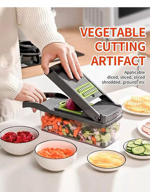 16-in-1 Multifunctional Vegetable Chopper | Smart Food Cutter, Slicer & Dicer